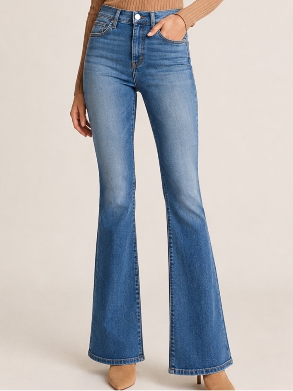 Veronica Beard Beverly Skinny Flare Jeans Size 31 High Rise Jeans